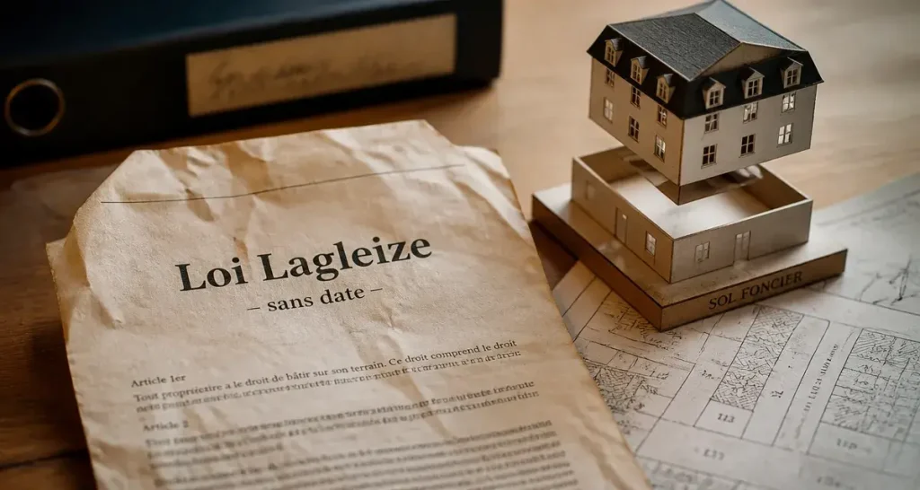 Loi Lagleize date application : document et maquette immobilière