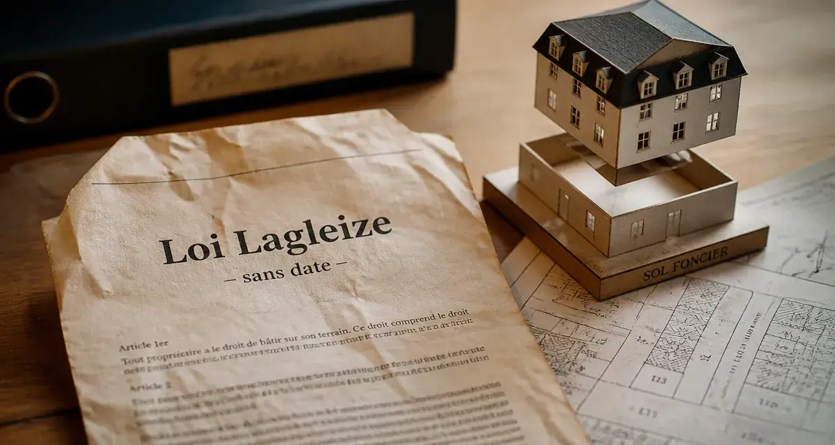 Loi Lagleize date application : document et maquette immobilière