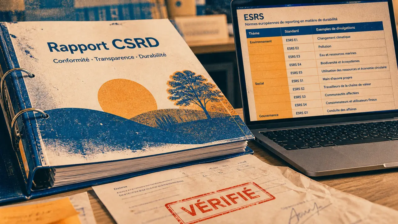 Reporting extra financier CSRD : rapport vérifié