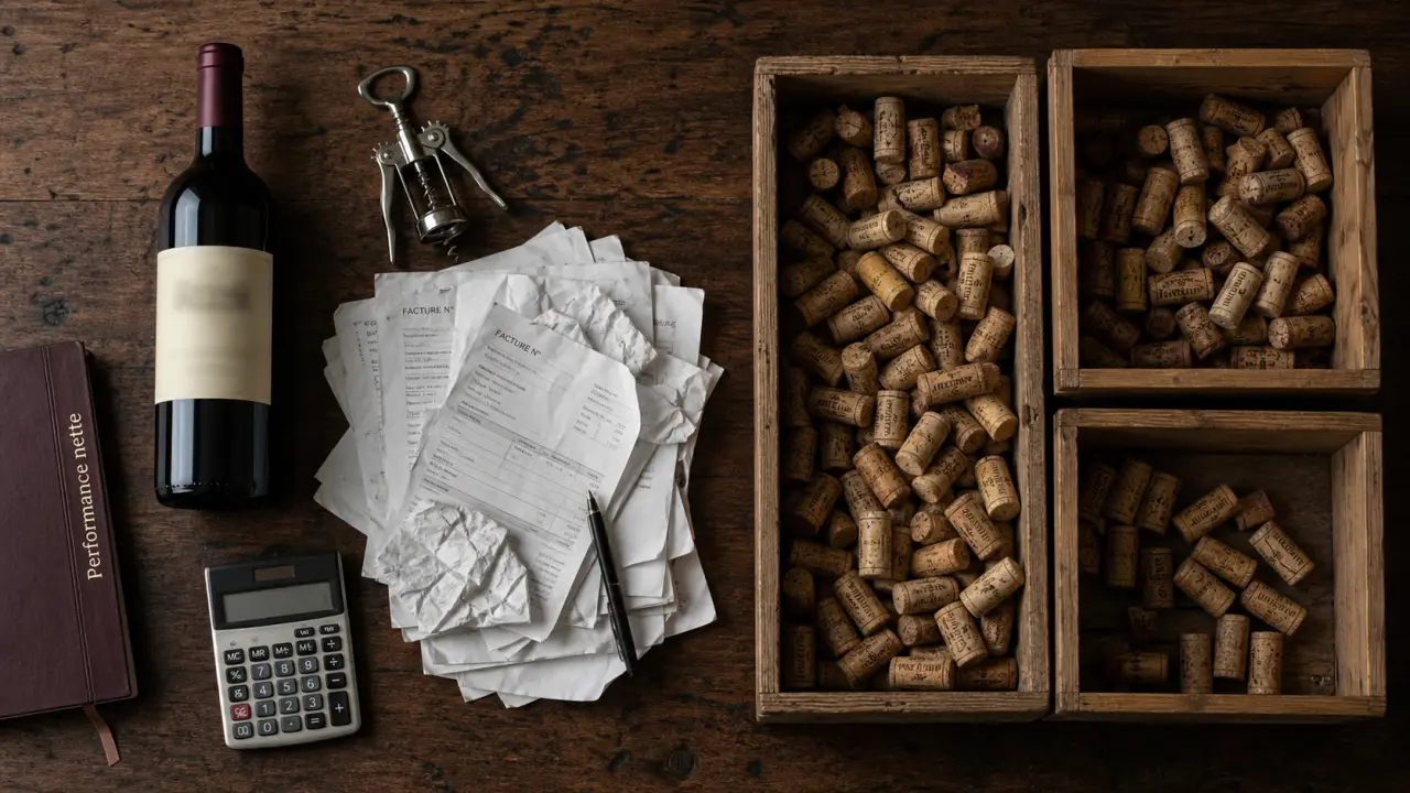 Vin placement financier : bouteilles, GFV et conservation sur une table