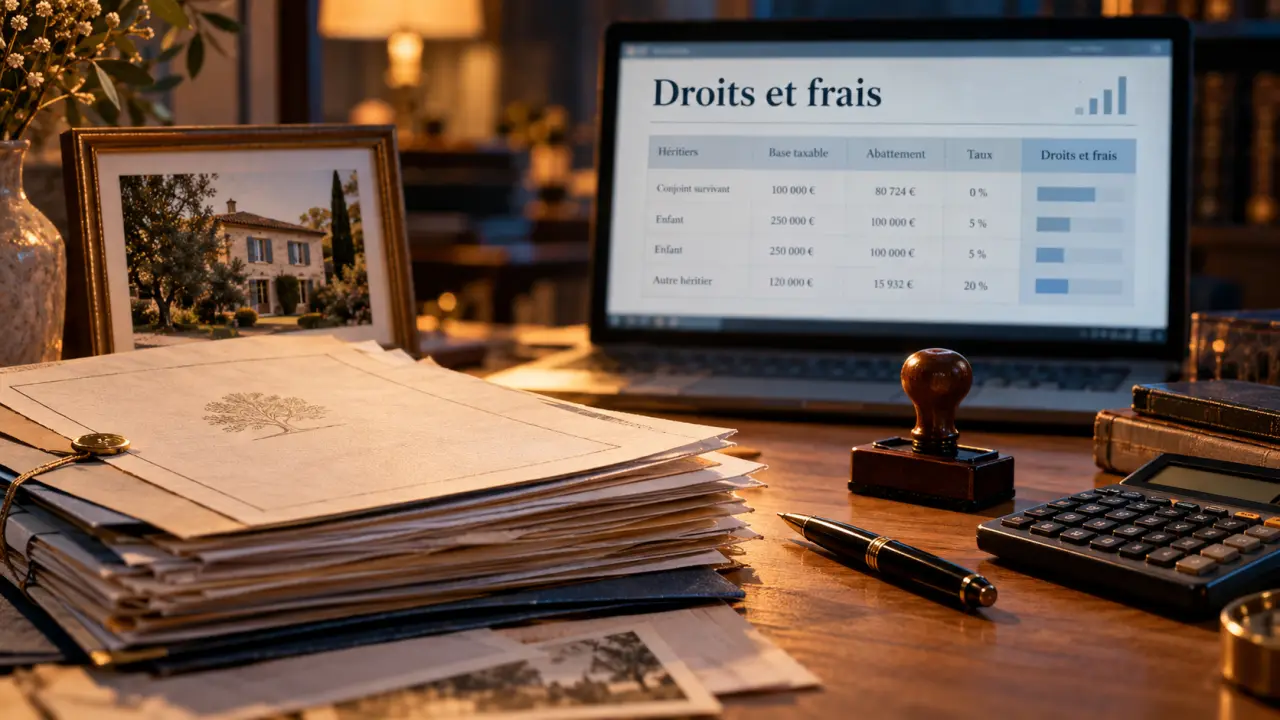 Comment eviter frais de succession : dossier notarial et simulateur en France