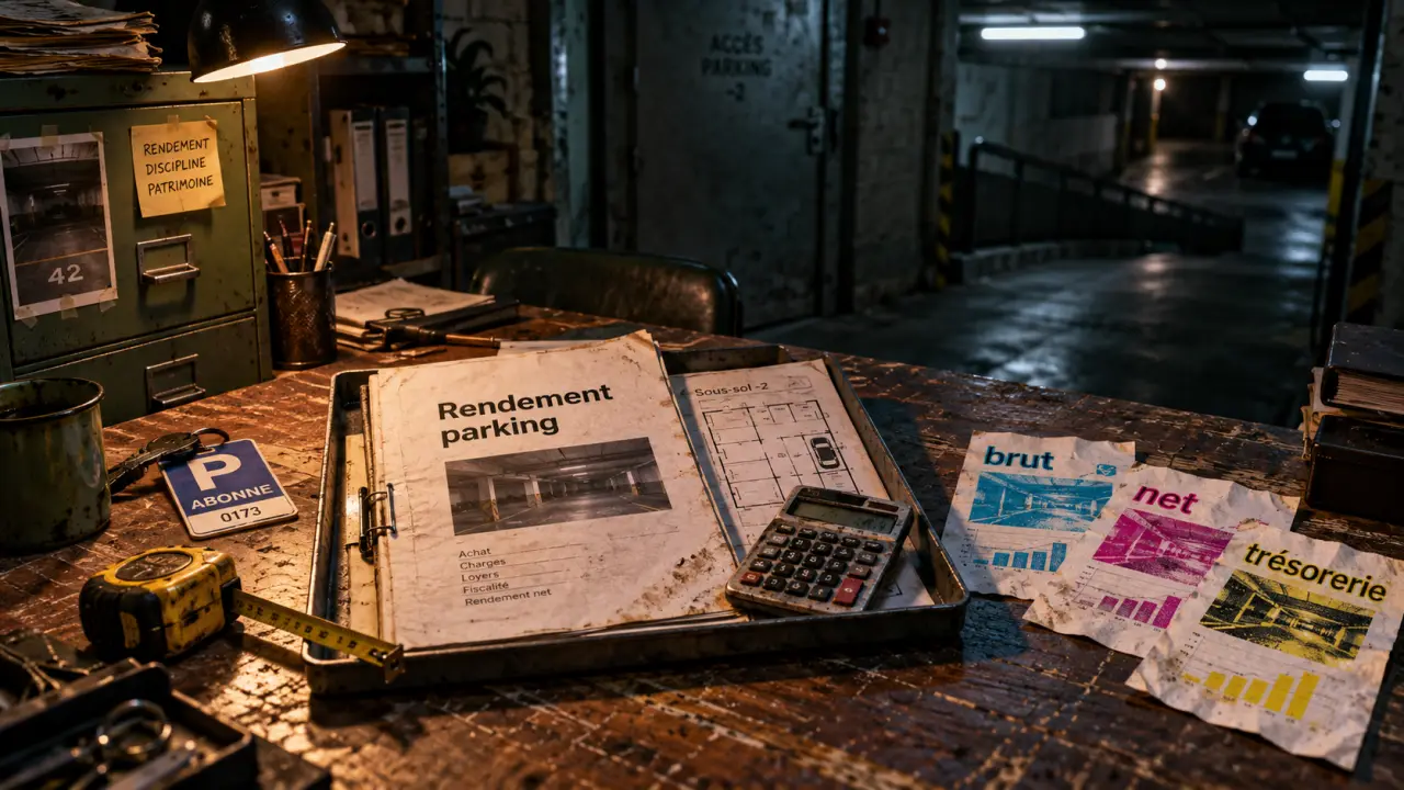 Investir dans les parkings : rendement et vacance (bureau en cave)