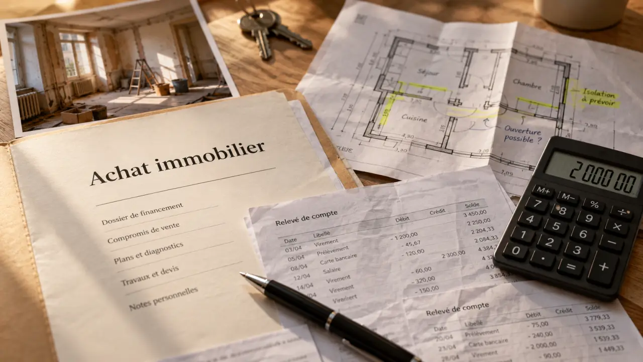Premier achat immobilier : dossier, plan et budget, éviter le coup de cœur